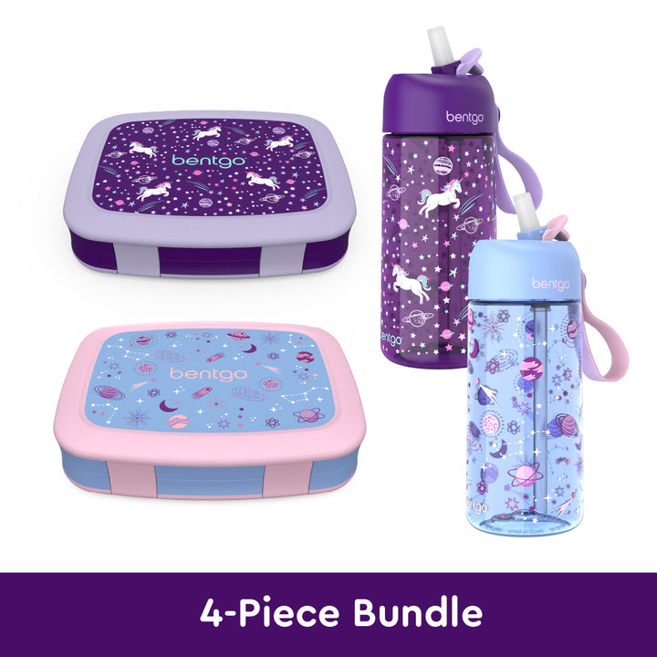 Bentgo Kids Prints Lunch Boxes & Water Bottles L0
