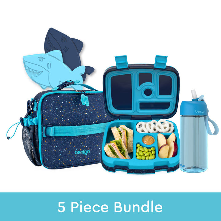Bentgo Kids Prints Lunch 5-Piece Set with Ice Packs N0